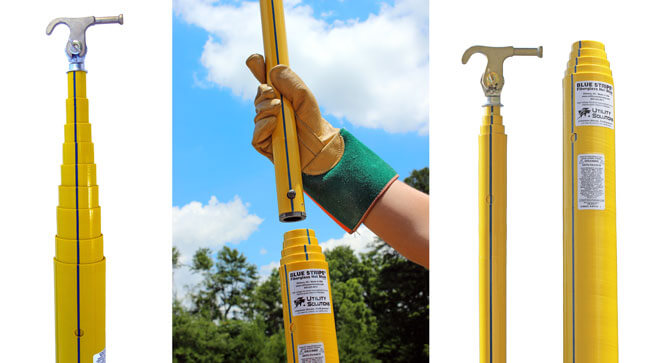 Utility Solutions USTS-TA-012 BLUE STRIPE® Take-Apart Hot Stick - Image 2