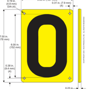 Tech Products EVERLAST 6 inch Pole and Cable Identification Tags