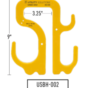 Utility Solutions USBH-002 Double Polymeric Bucket Hook